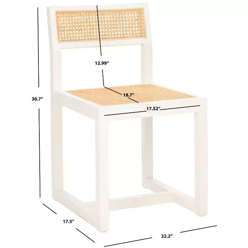 Chaise de salle à manger Bernice en rotin - DCH9502 - Safavieh