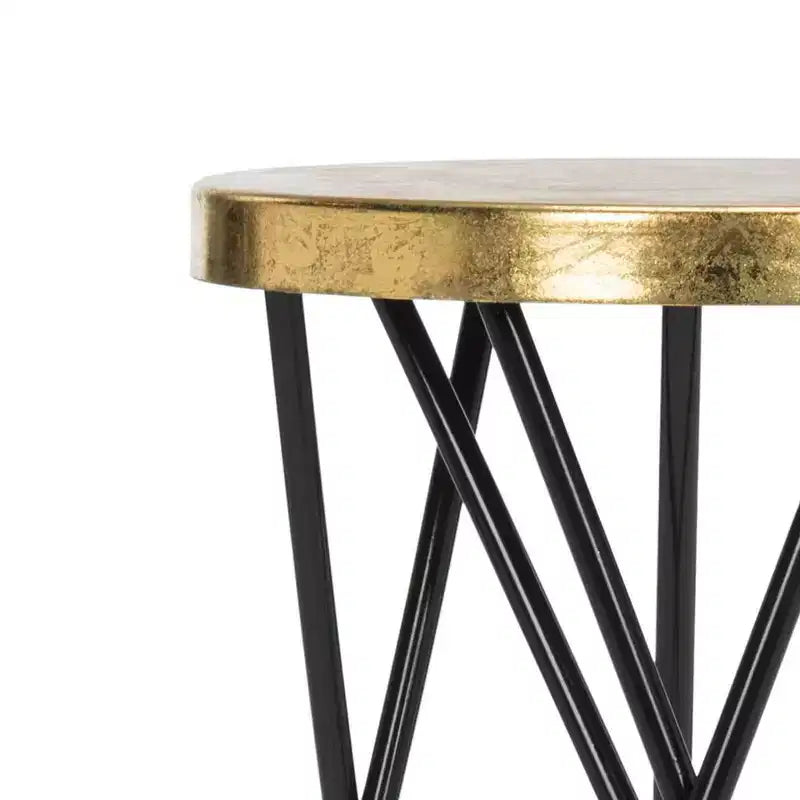 Tabouret de bar Lorna Gold Leaf - FOX3254 - Safavieh Couture