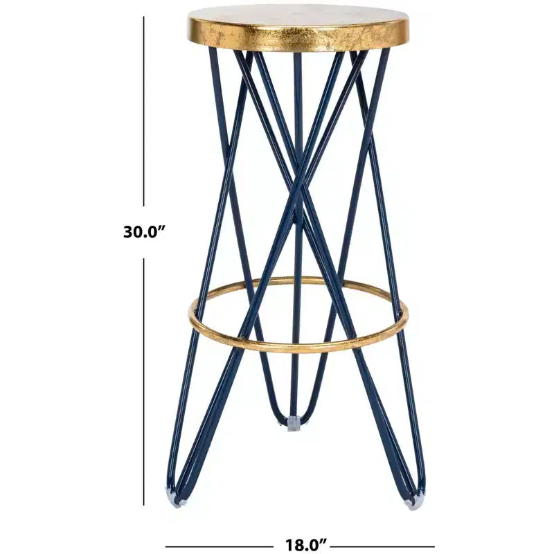 Tabouret de bar Lorna Gold Leaf - FOX3254 - Safavieh Couture