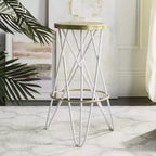 Tabouret de bar Lorna Gold Leaf - FOX3254 - Safavieh Couture