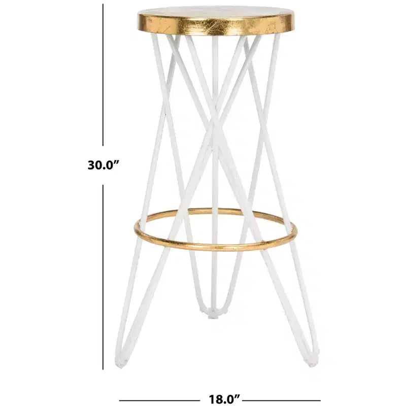 Tabouret de bar Lorna Gold Leaf - FOX3254 - Safavieh Couture