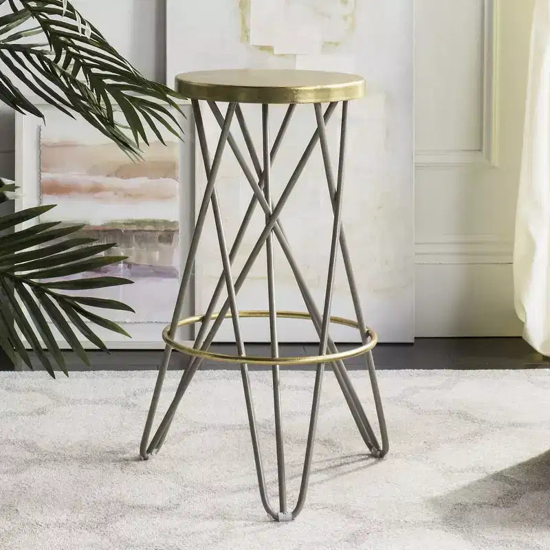 Tabouret de bar Lorna Gold Leaf - FOX3254 - Safavieh Couture