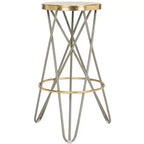 Tabouret de bar Lorna Gold Leaf - FOX3254 - Safavieh Couture