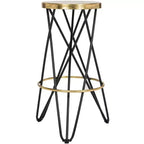 Tabouret de bar Lorna Gold Leaf - FOX3254 - Safavieh Couture