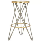 Lorna Gold Leaf Bar Stool - FOX3254 - Safavieh Couture