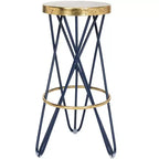 Tabouret de bar Lorna Gold Leaf - FOX3254 - Safavieh Couture