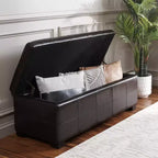 Banc de rangement capitonné large Maiden - HUD8229 - Safavieh Couture