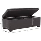 Banc de rangement capitonné large Maiden - HUD8229 - Safavieh Couture