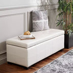 Banc de rangement capitonné large Maiden - HUD8229 - Safavieh Couture