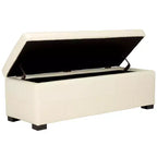 Banc de rangement capitonné large Maiden - HUD8229 - Safavieh Couture