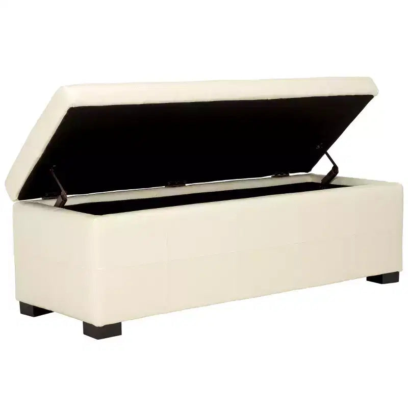 Banc de rangement capitonné large Maiden - HUD8229 - Safavieh Couture