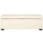 Banc de rangement capitonné large Maiden - HUD8229 - Safavieh Couture