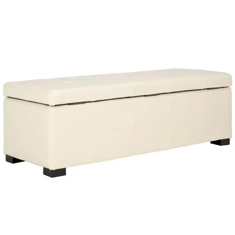 Banc de rangement capitonné large Maiden - HUD8229 - Safavieh Couture