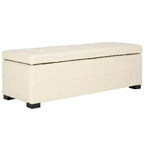 Banc de rangement capitonné large Maiden - HUD8229 - Safavieh Couture