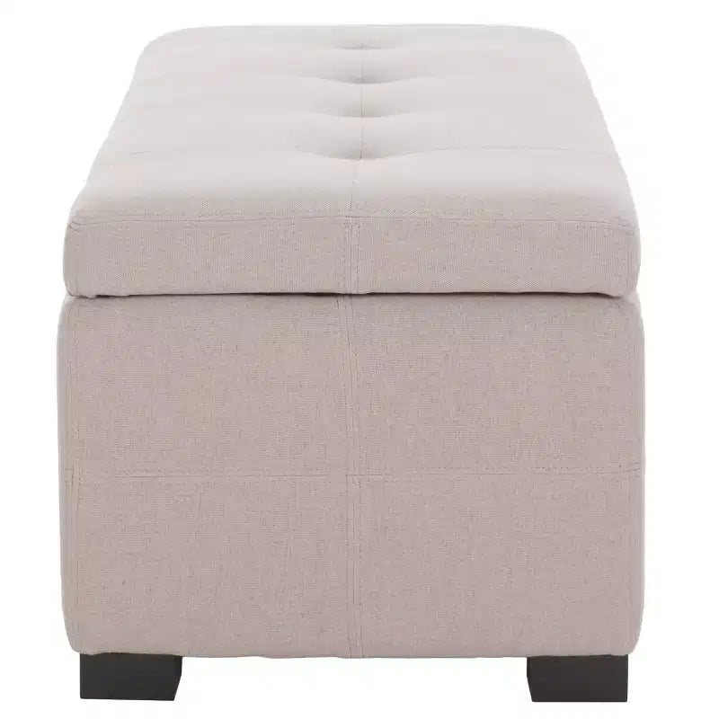 Banc de rangement capitonné large Maiden - HUD8229 - Safavieh Couture