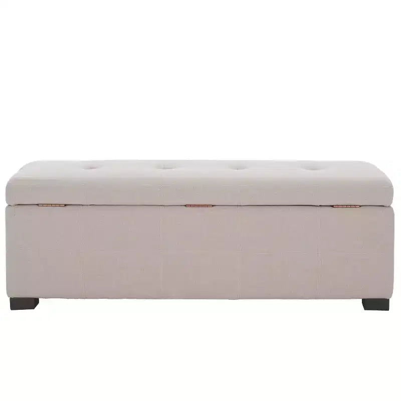 Banc de rangement capitonné large Maiden - HUD8229 - Safavieh Couture