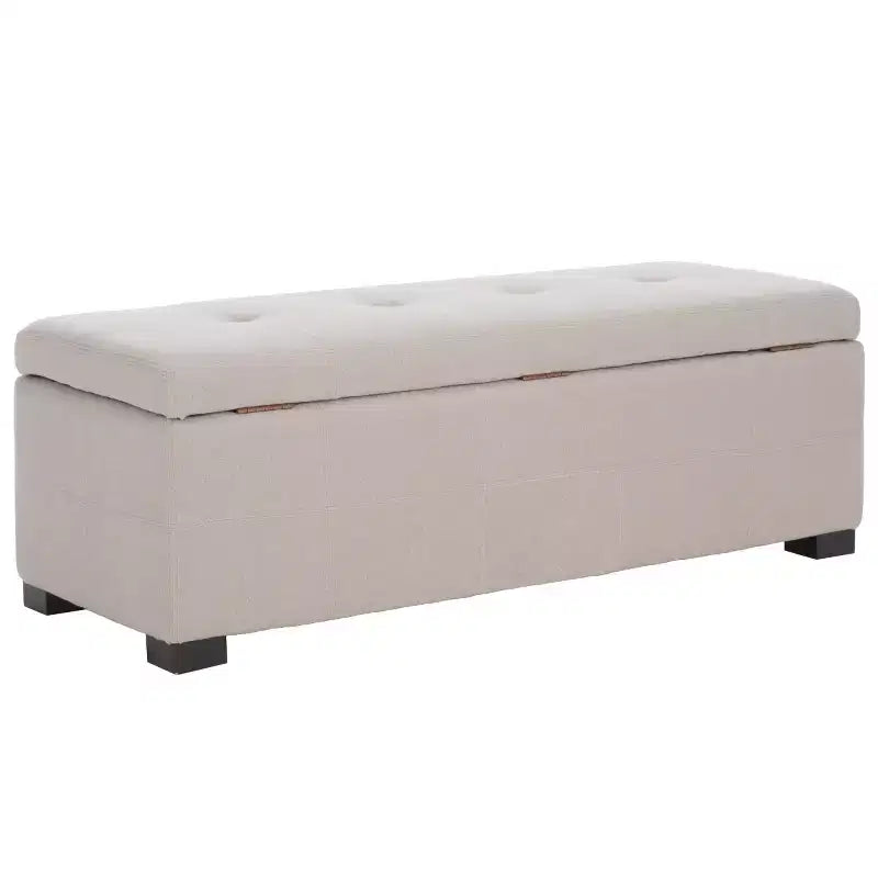 Banc de rangement capitonné large Maiden - HUD8229 - Safavieh Couture