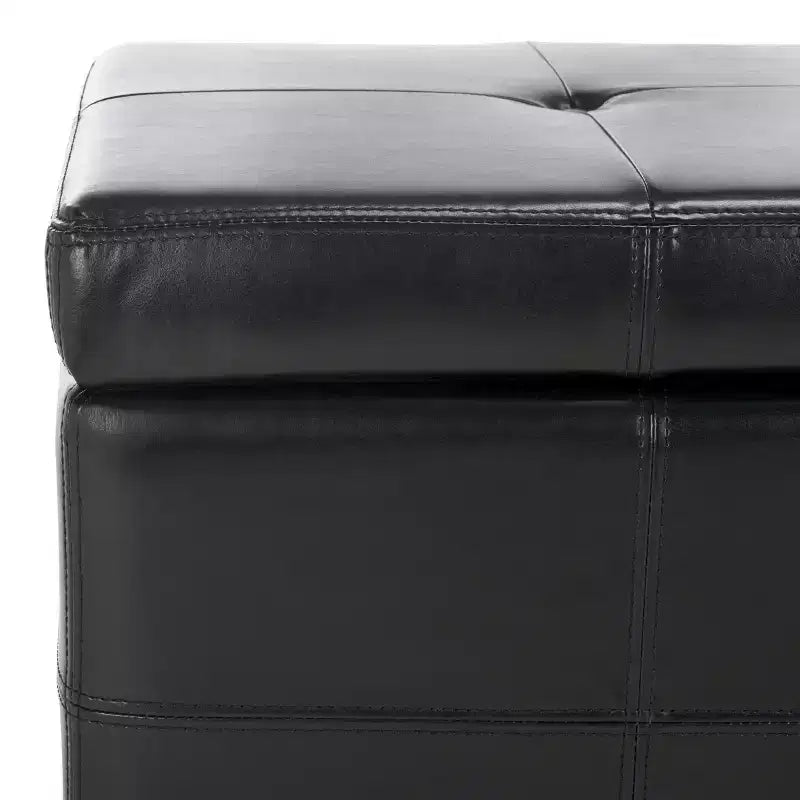 Banc de rangement capitonné large Maiden - HUD8229 - Safavieh Couture