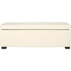 Banc de rangement capitonné large Maiden - HUD8229 - Safavieh Couture