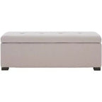 Banc de rangement capitonné large Maiden - HUD8229 - Safavieh Couture