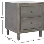 Table de chevet Blaise avec rangement - AMH6605 - Safavieh Couture