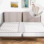Costway 9/12 Kit de Convertisseur Lit Jumeau XL en King Size avec Sangle de Remplissage pour Pont de Lit Extra Large