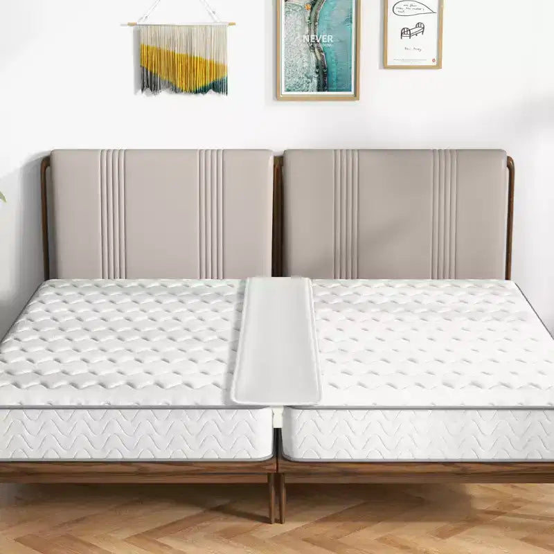 Costway 9/12 Kit de Convertisseur Lit Jumeau XL en King Size avec Sangle de Remplissage pour Pont de Lit Extra Large