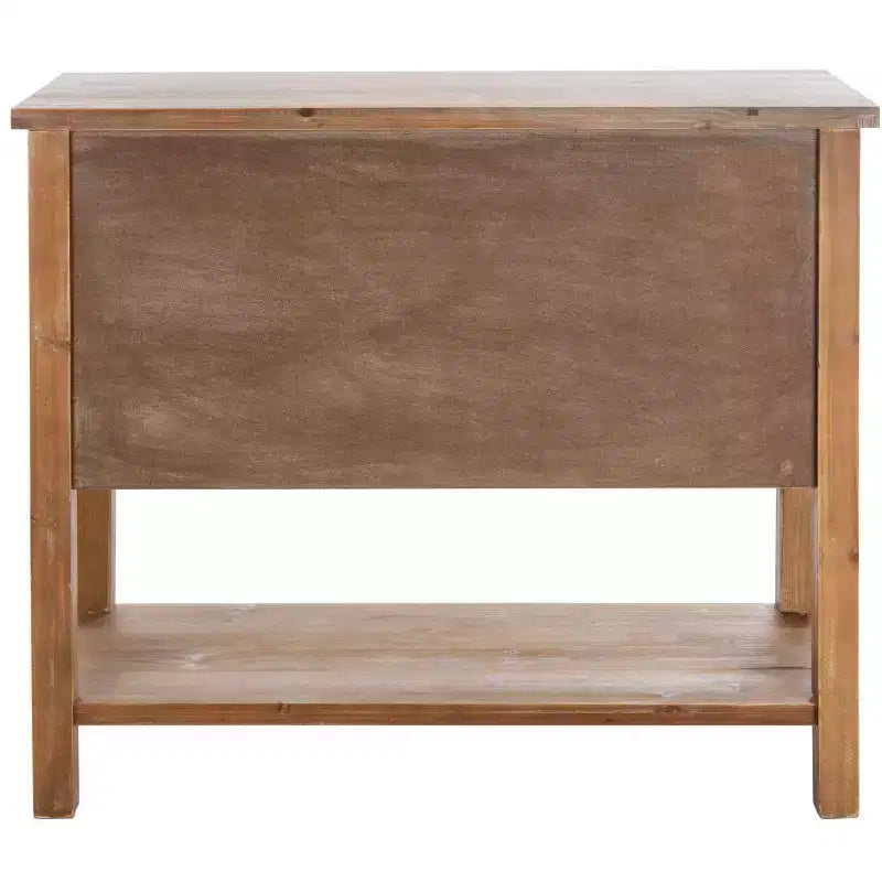 Mendie 6 Drawer Table - AMH1552 - Natural Oak - Safavieh Couture