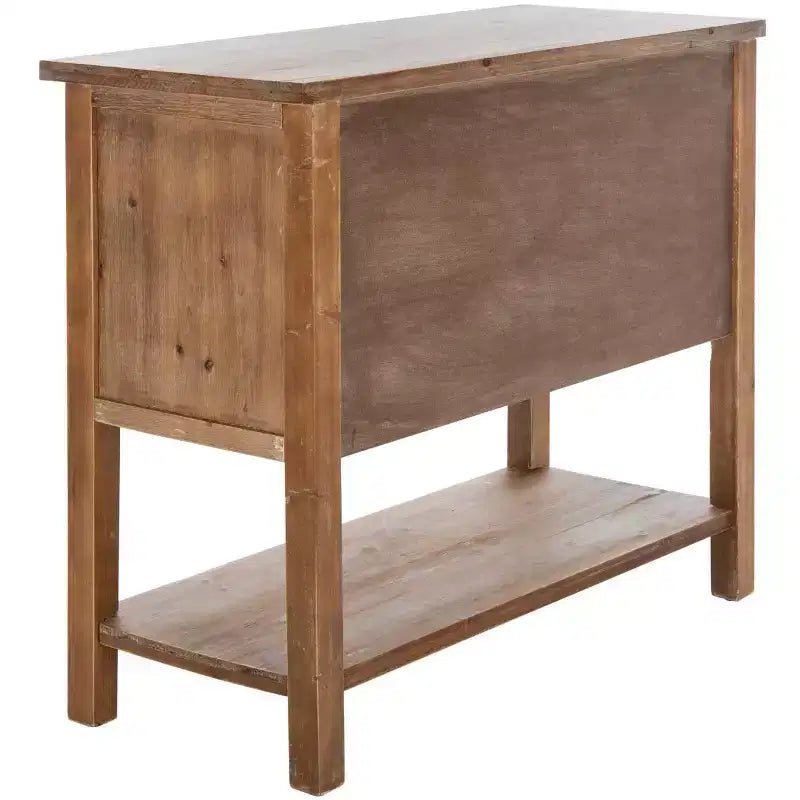 Mendie 6 Drawer Table - AMH1552 - Natural Oak - Safavieh Couture