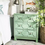Commode à 3 tiroirs Izumi - CHS9201 - Turquoise - Safavieh