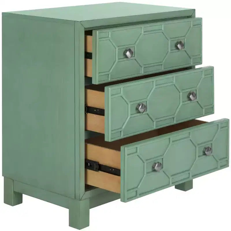 Commode à 3 tiroirs Izumi - CHS9201 - Turquoise - Safavieh