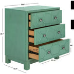 Commode à 3 tiroirs Izumi - CHS9201 - Turquoise - Safavieh