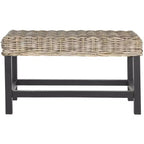 Omari Wicker Bench - SEA7014 - Grey - Safavieh