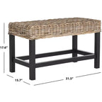 Banc Omari Wicker - SEA7014 - Gris - Safavieh