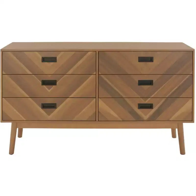 Donald 6 Drawer Mid-Centry Dresser - SFV2110 - Safavieh Couture