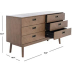 Donald 6 Drawer Mid-Centry Dresser - SFV2110 - Safavieh Couture