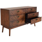Donald 6 Drawer Mid-Centry Dresser - SFV2110 - Safavieh Couture