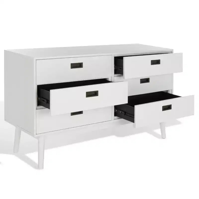 Donald 6 Drawer Mid-Centry Dresser - SFV2110 - Safavieh Couture