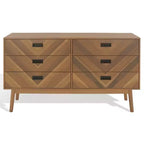 Donald 6 Drawer Mid-Centry Dresser - SFV2110 - Safavieh Couture