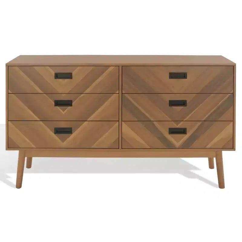 Donald 6 Drawer Mid-Centry Dresser - SFV2110 - Safavieh Couture