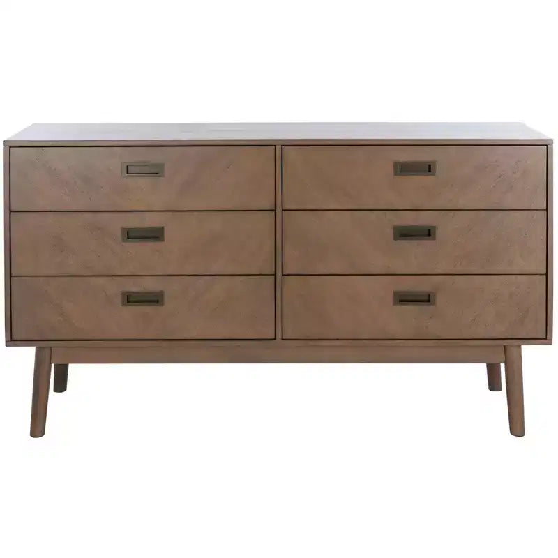 Donald 6 Drawer Mid-Centry Dresser - SFV2110 - Safavieh Couture