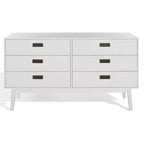 Donald 6 Drawer Mid-Centry Dresser - SFV2110 - Safavieh Couture