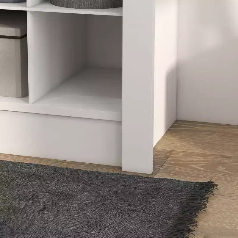 Meuble à chaussures étroit HOMCOM de 58 po pour entrée, organisateur de rangement de chaussures haut avec étagères réglables pour 27 paires de chaussures pour couloir, blanc