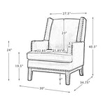 Fauteuil en cuir véritable Pedro avec cadre en bois massif et coussin d'assise amovible, lot de 2 | ART OF LIVING DESIGNS