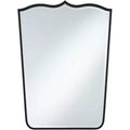 Uttermost Gaylia Satin Black 27 x 36 3/4 Curve Top Mirror