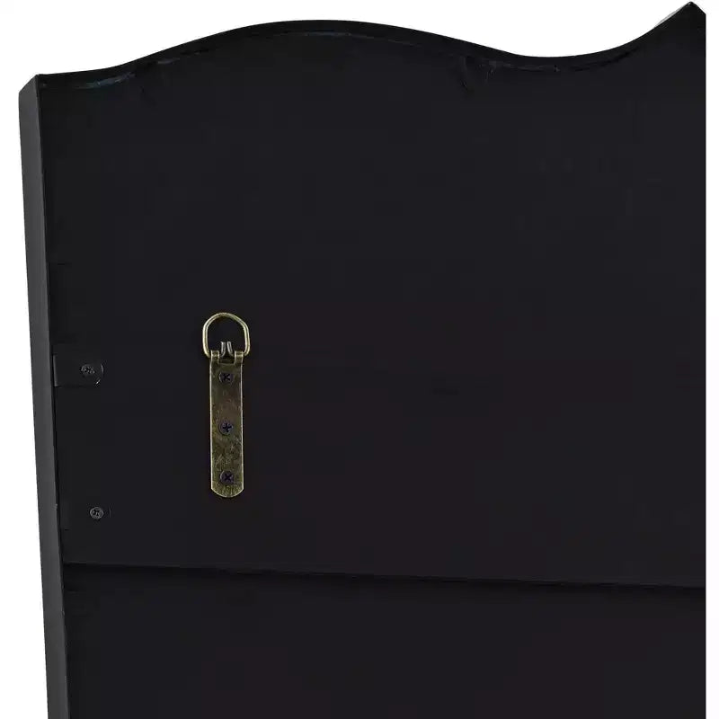 Miroir Uttermost Gaylia Satin Black 27 x 36 3/4 avec dessus incurvé