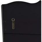 Miroir Uttermost Gaylia Satin Black 27 x 36 3/4 avec dessus incurvé