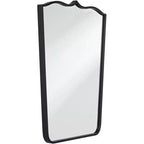 Miroir Uttermost Gaylia Satin Black 27 x 36 3/4 avec dessus incurvé