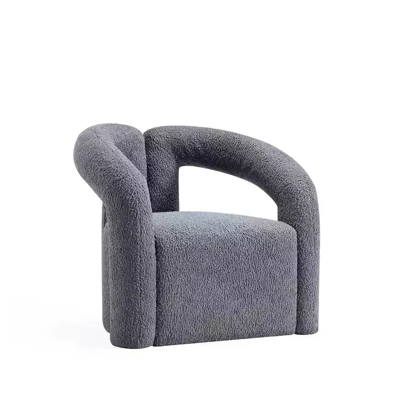 Fauteuil d'appoint rembourré Darian Modern Boucle - Manhattan Comfort