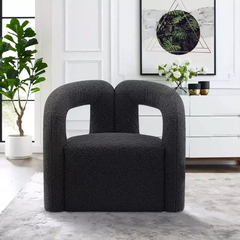 Fauteuil d'appoint rembourré Darian Modern Boucle - Manhattan Comfort